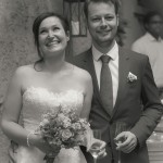 Glückliches Brautpaar